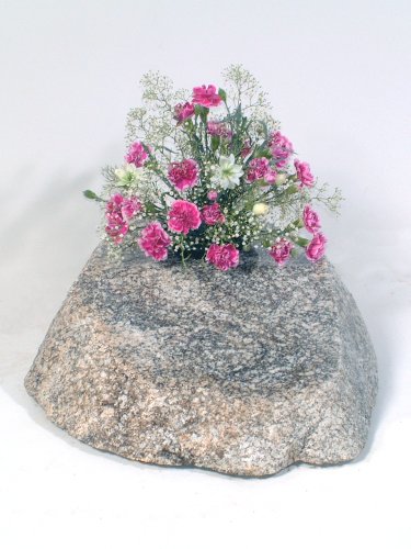 Memorial Boulder Vase