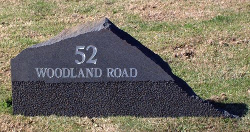 Sign, Woodland Road